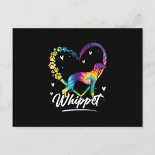Cartes Pour Fêtes Annuelles T-shirt Amoureux des chiens Whippet Tie Dye Rainbo