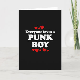 Cartes Pour Fêtes Annuelles T-shirt Everyone Loves a Punk Boy
