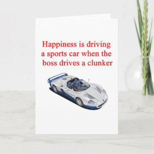 Cartes Pour Fêtes Annuelles T-shirts de voiture sport Casquette Postage et cad