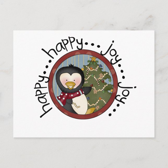 Cartes Pour Fêtes Annuelles T-shirts et cadeaux de vacances Penguin (Devant)