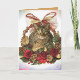 Cartes Pour Fêtes Annuelles Tabby Cat