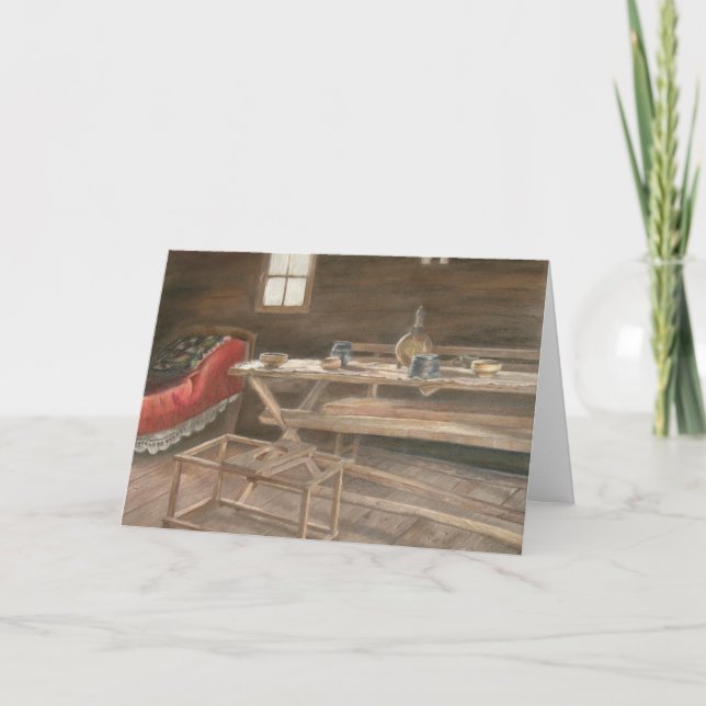 Cartes Pour Fêtes Annuelles Table et chambre de Slava (Devant)