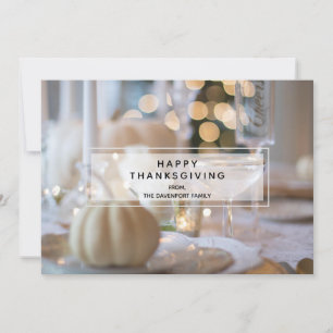 Cartes Pour Fêtes Annuelles Table Thanksgiving Élégant Lieu Cadre Photo