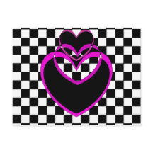 Tableau de contrôle Coeur Popart Coeurs pourpres V