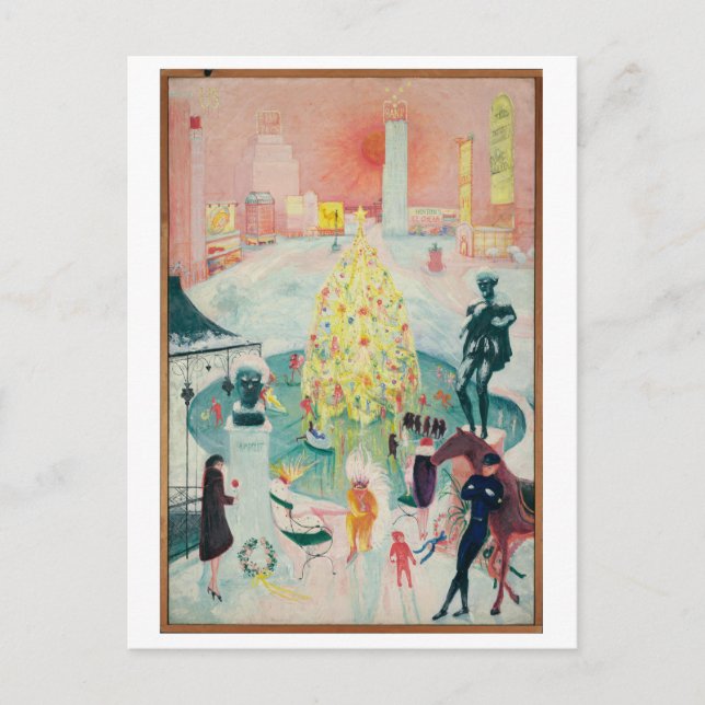 Cartes Pour Fêtes Annuelles Tableau de Noël Art déco de Florine Stettheimer (Devant)