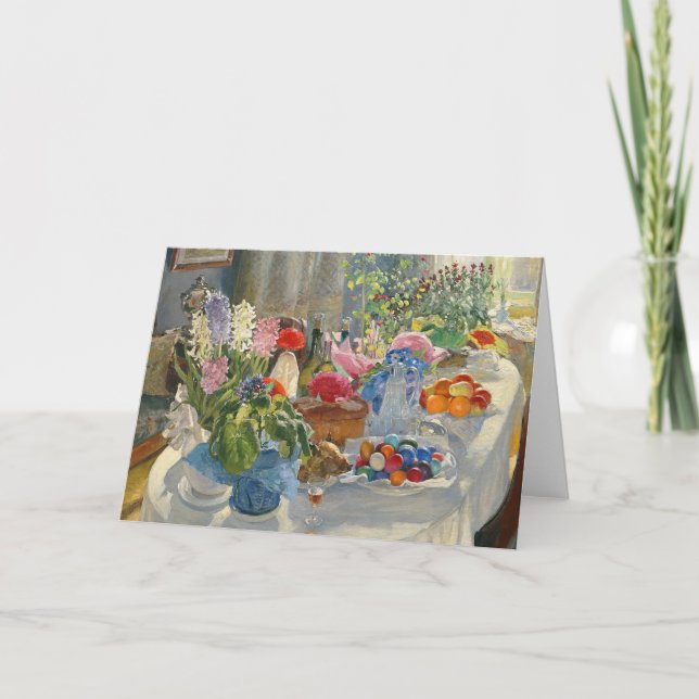 Cartes Pour Fêtes Annuelles Tableau de Pâques (Devant)
