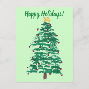 Cartes Pour Fêtes Annuelles Tableau Perdu Arbre de Noël Joyeux Vacances