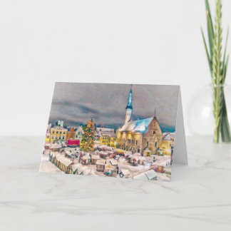 Cartes Pour Fêtes Annuelles Tallinn Estonia Christmas Market