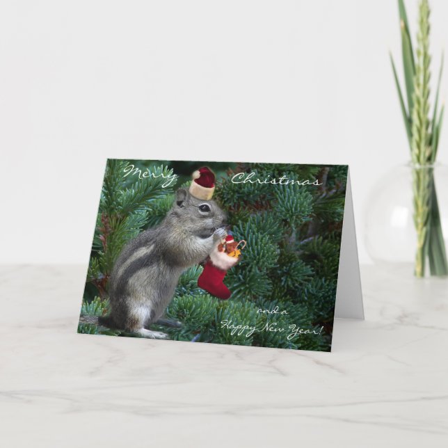Cartes Pour Fêtes Annuelles Tamia effrontée de Noël (Devant)