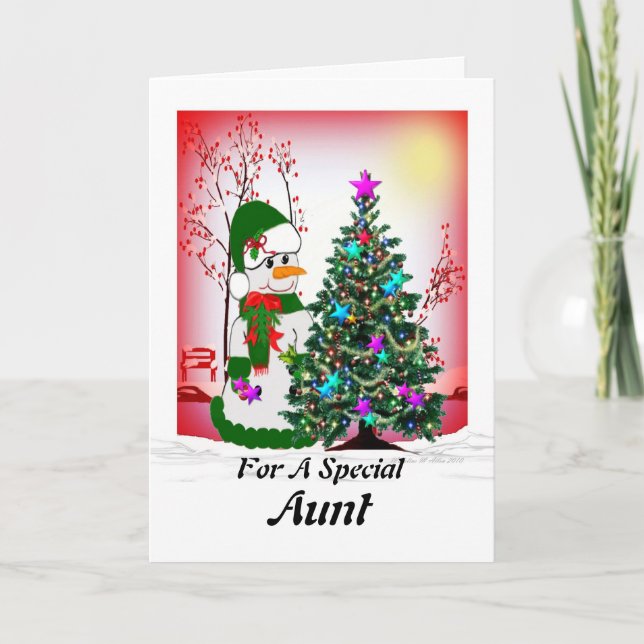 Cartes Pour Fêtes Annuelles Tante (Devant)