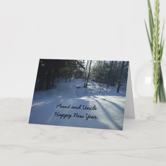 Cartes Pour Fêtes Annuelles Tante et oncle-Bonne année (Devant)