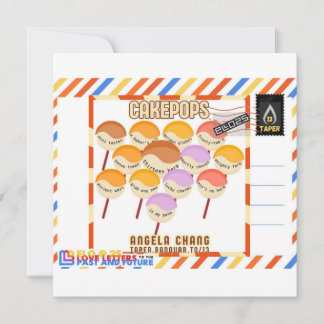 Cartes Pour Fêtes Annuelles Taper:CakePops Hello From ELO2025