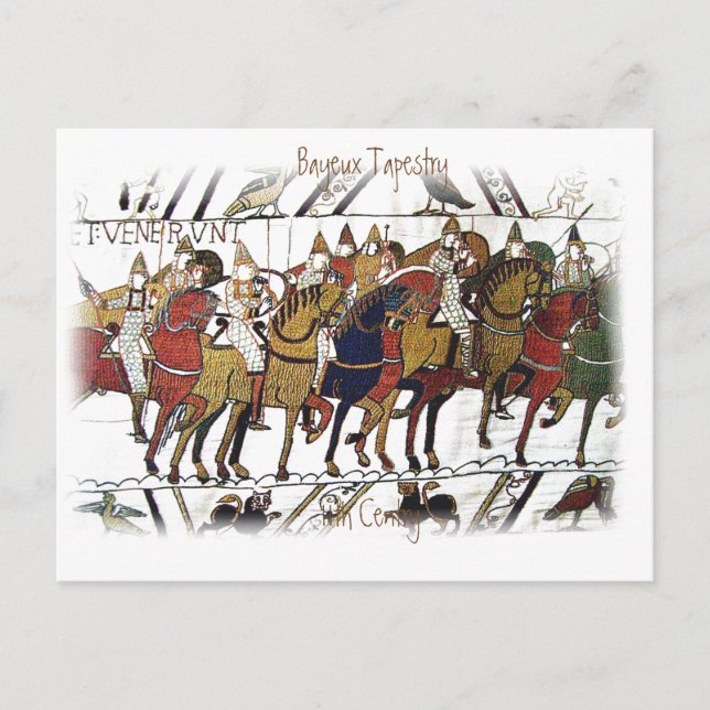 Cartes Pour Fêtes Annuelles Tapisserie Bayeux -a7 (Devant)