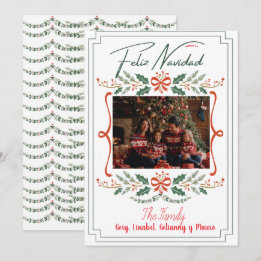 Cartes Pour Fêtes Annuelles Tarjeta Festiva Navidades de Botánico Mistletoe