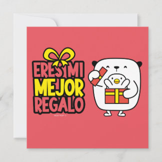 Cartes Pour Fêtes Annuelles Tarjeta Navidad│Eres mi mejor regalo