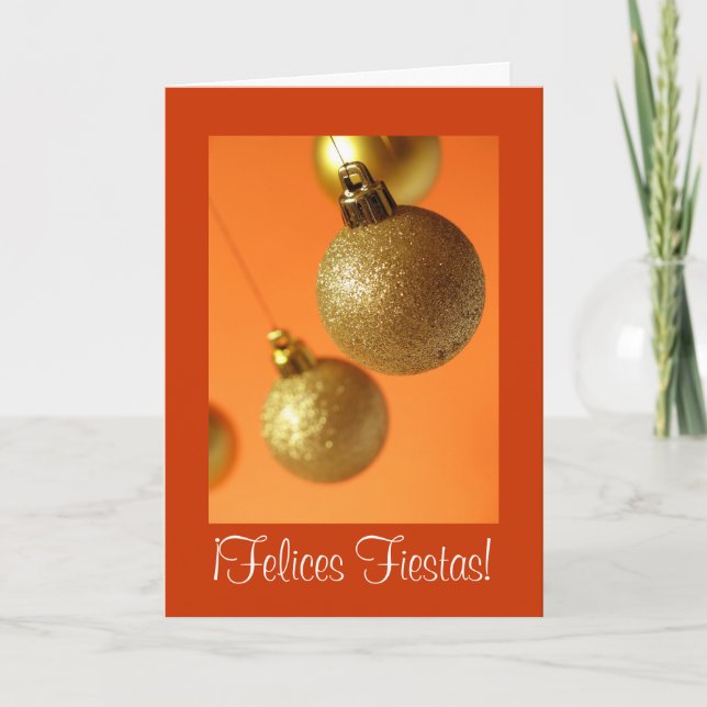 Cartes Pour Fêtes Annuelles Tarjeta Navideña (Devant)