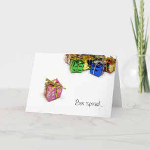 Cartes Pour Fêtes Annuelles Tarjeta Navideña "Eres particulier "