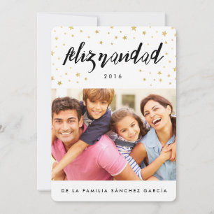 Cartes Pour Fêtes Annuelles Tarjeta Navideñas de Fotos   Feliz Navidad