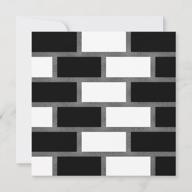 Cartes Pour Fêtes Annuelles Tartan noir et blanc Sillitoe À damiers Motif (Devant)