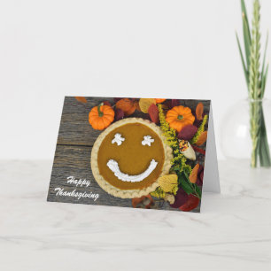 Cartes Pour Fêtes Annuelles Tarte à la citrouille de Thanksgiving