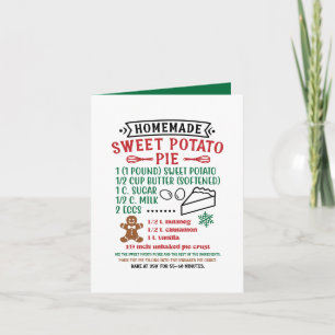 Cartes Pour Fêtes Annuelles Tarte à la pomme de terre sucrée recette de Noël p