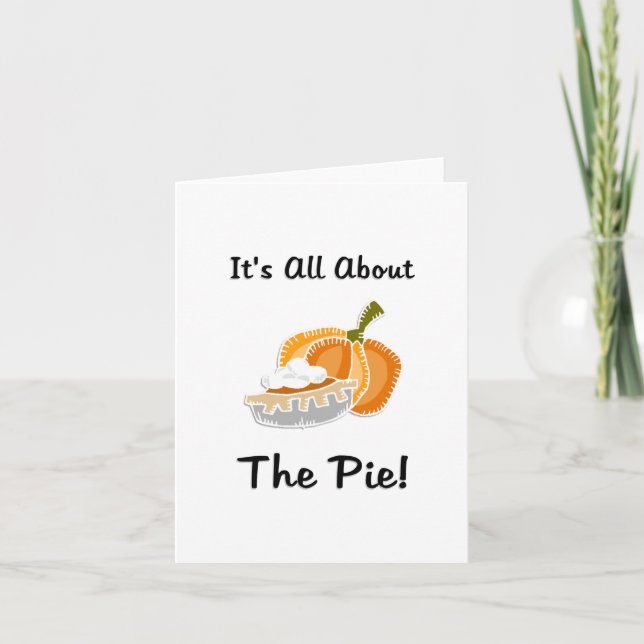 Cartes Pour Fêtes Annuelles Tarte de citrouille (Devant)