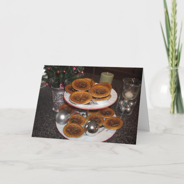 Cartes Pour Fêtes Annuelles Tartes de beurre avec la recette (Devant)