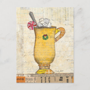 Cartes Pour Fêtes Annuelles Tasse jaune de vacances