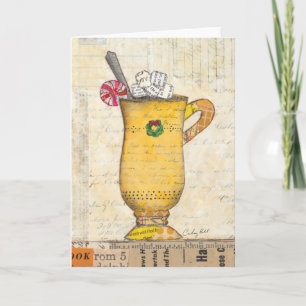 Cartes Pour Fêtes Annuelles Tasse jaune de vacances