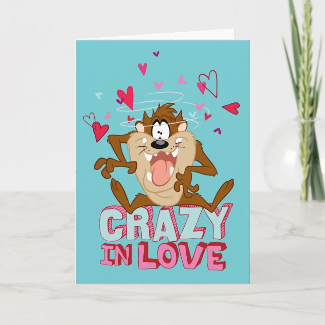 Cartes Pour Fêtes Annuelles TAZ™ - Fou en amour (Devant)
