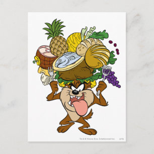 Cartes Pour Fêtes Annuelles TAZ™ Thanksgiving Feast B/W 2