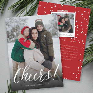 Cartes Pour Fêtes Annuelles Tchéers Simple Écriture Calligraphiée Photo Nouvel