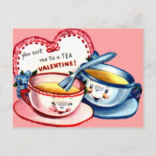 Cartes Pour Fêtes Annuelles Teacup Valentine