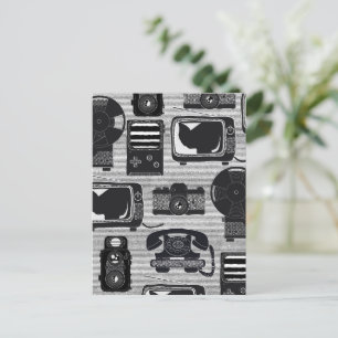 Cartes Pour Fêtes Annuelles Technologie rétro