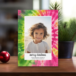 Cartes Pour Fêtes Annuelles Teinture à goujon épectique - Photo de Noël coloré