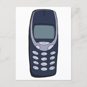 Cartes Pour Fêtes Annuelles Téléphone cellulaire vintage