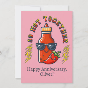 Cartes Pour Fêtes Annuelles Tellement chaud ensemble sauce chaude Anniversaire