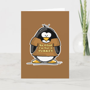 Cartes Pour Fêtes Annuelles Tellement content que je ne sois pas un pingouin d
