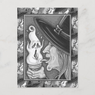 CARTES POUR FÊTES ANNUELLES TÉMOIGNAGE MANGEANT DE LA GLACE CRÈME CONE, HALLOW