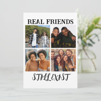Cartes Pour Fêtes Annuelles Température photo personnalisée "Les vrais amis ex