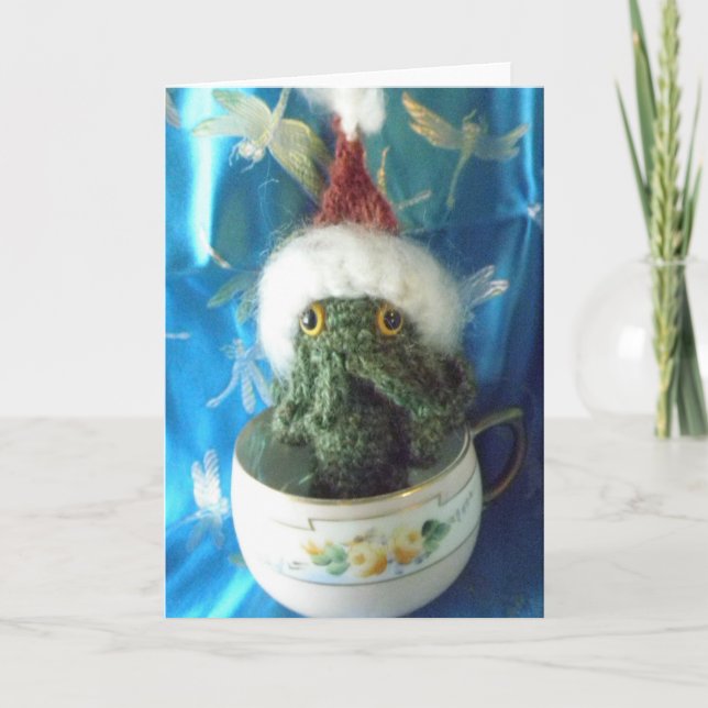 Cartes Pour Fêtes Annuelles Tempête dans une tasse à thé (Devant)