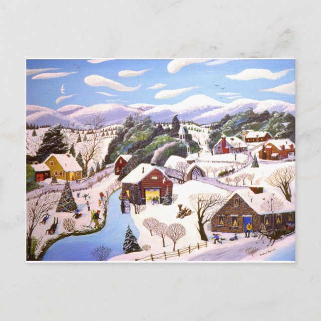 Cartes Pour Fêtes Annuelles Temps de Noël (Devant)