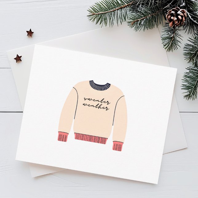 Cartes Pour Fêtes Annuelles Temps du pull-over (Créateur téléchargé)