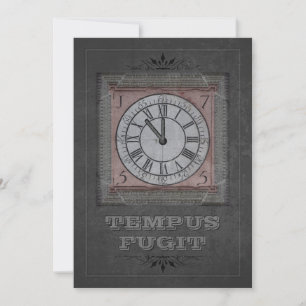 Cartes Pour Fêtes Annuelles Tempus Fugit (personnalisable)