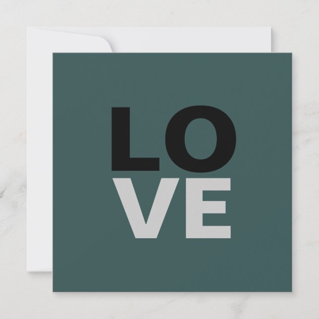 Cartes Pour Fêtes Annuelles Tendance Arrière - plan gris ardoise Mariage d'amo (Devant)