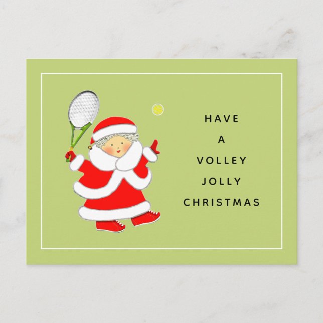 Cartes Pour Fêtes Annuelles Tennis Christmas Holiday (Devant)