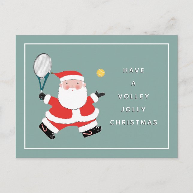 Cartes Pour Fêtes Annuelles Tennis Christmas Holiday (Devant)