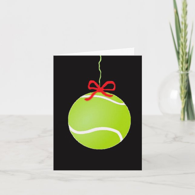 Cartes Pour Fêtes Annuelles Tennis Holiday Card (Devant)
