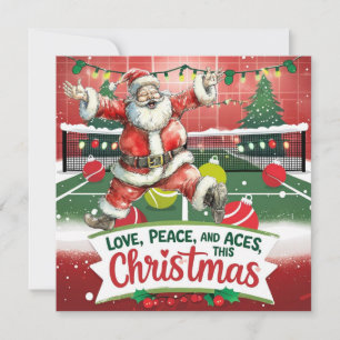 Cartes Pour Fêtes Annuelles Tennis Noël avec Sabta et balle de tennis 