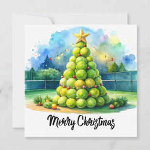 Cartes Pour Fêtes Annuelles Tennis Noël  Bal de fête Bal de Noël 